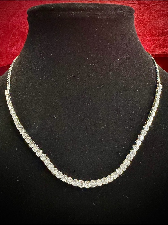 Jackmel Jewelry, JCM NY Jewelry - JCM of NY CZ collar necklace 16"